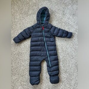 LL Bean Navy Blue Baby Down Bunting Snow Suit
6-12months
